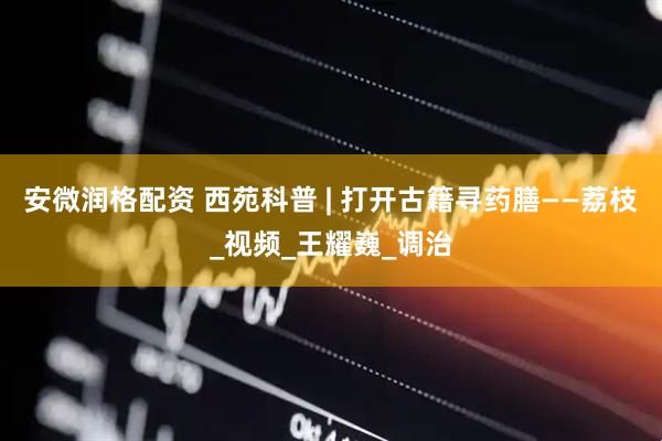 安微润格配资 西苑科普 | 打开古籍寻药膳——荔枝_视频_王耀巍_调治